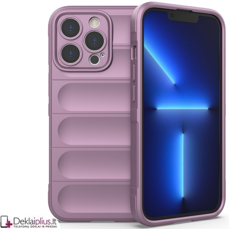 Magic Shield guminis dėklas su kameros apsauga - violetinis (Apple Iphone 13 Pro) Magic Shield guminis dėklas su kameros apsauga - violetinis (Apple Iphone 13 Pro)